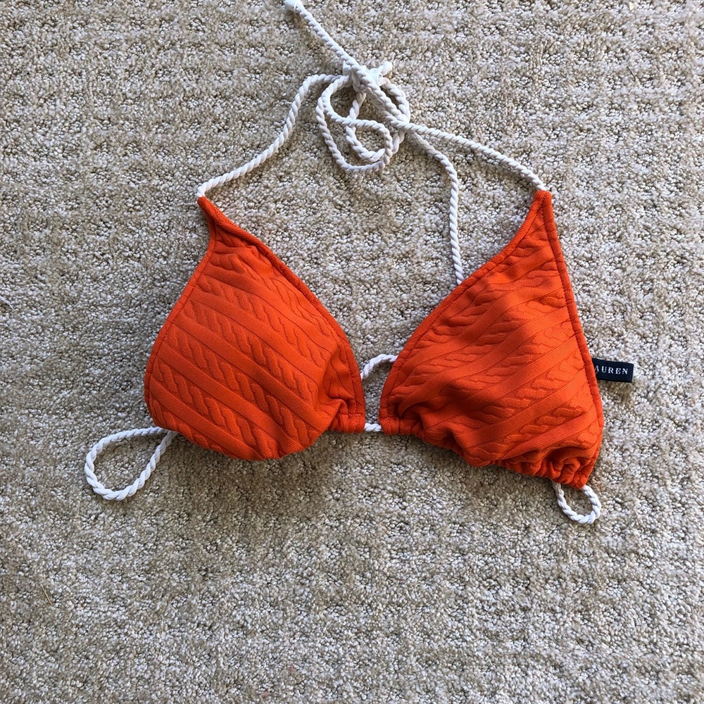 Ralph Lauren orange bikini top